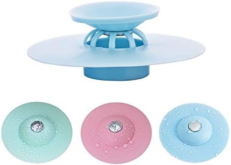 jiuhao 3Pcs Shower Drain Hair Catcher Sink Filter Non-Slip Shaped Silicon Bathtub Drain Cover Stoppers Home Kitchen Accessories。