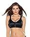 Leonisa Women's Posture Corrector Wireless Back Support Bra, Black, 34B