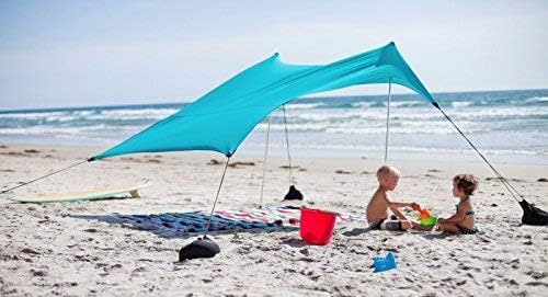 Neso Tents Beach Tent with Sand Anchor, Portable Canopy SunShade - 2.1m x 2.1m - Patented Reinforced Corners (Color)