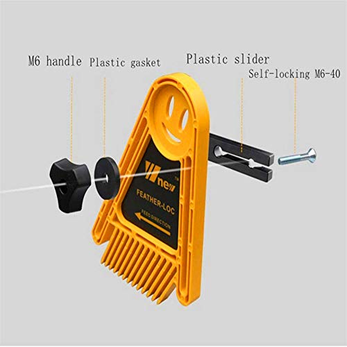 Featherboard Saftly Table Saw Push Block,pack of 2 Table Fence for