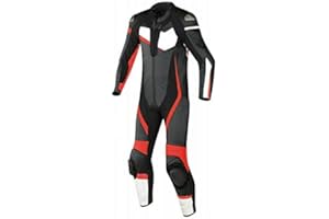 MataGear Motorcycle New Red/Black One piece Track Racing Suit CE Approved Protection