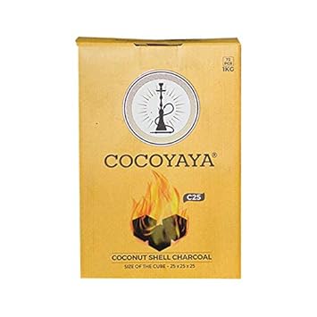 COCOYAYA Coconut Charcoal for Hookah - 1 kg (72 Cubes)