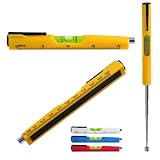 Professional 3-in-1 Pocket Level, Ruler, Magnetic Pick-Up