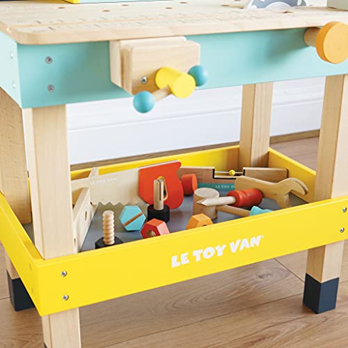 Le Toy Van Wooden Toy Work Bench Set Large Educational Construction