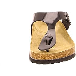Birkenstock Men's Gizeh Patent Black Birko Flor