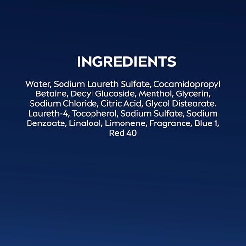NIVEA MEN COOL BODY WASH, ICY MENTHOL AND YUZU SCENT, 3-IN-1 MEN’S BODY WASH, FACE AND HAIR, PARABEN FREE, PH-SKIN FRIENDLY, 16.9 FL OZ BOTTLE