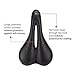 Terry Liberator Y Gel Bike Saddle | Bicycle Seat Optimized for Men – Flexible & Comfortable | More Padding, Comfortable Cushion, Additional Support, Low Profile, Flat Top, Black Dura-tek Coverthumb 2