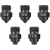 Sovol SV08 MAX 5Pcs Hardened Steel Nozzle Kit 0.2/0.4/0.6/0.8/1.0mm | for Sovol SV08 MAX Zero
