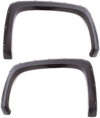 Lund RX113T Elite Series Black Rivet Style Textured Fender Flare - 4 Piece