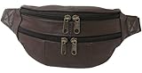 Assorted Leather Fanny Packs - Espresso Brown
