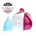 Anigan EvaCup, Top-Quality, Reusable Menstrual Cup, Eco-Friendly Alternative to Tampons, Blizzard Blue, Small