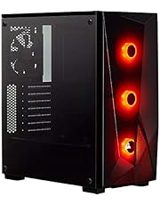 Corsair Carbide Series Spec-DELTA RGB Tempered Glass Mid-Tower ATX Gaming Case Black Cases CC-9011166-WW, Temprered Glass