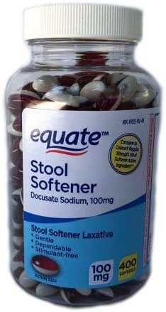 Amazon.com: Equate Stool Softener 100 mg, 400 Softgels - Docusate ...