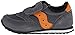 Saucony Jazz Hook & Loop Sneaker (Toddler/Little Kid), Grey/Orange, 10.5 M US Little Kid