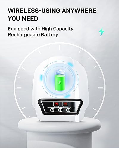 XIAOLANG Knee Massager, Cordless Knee Massager for Circulation and Pain Relief, with 9 Modes of Vibrating Massage and 3 Levels of Heating for Swelling Stiff Joints