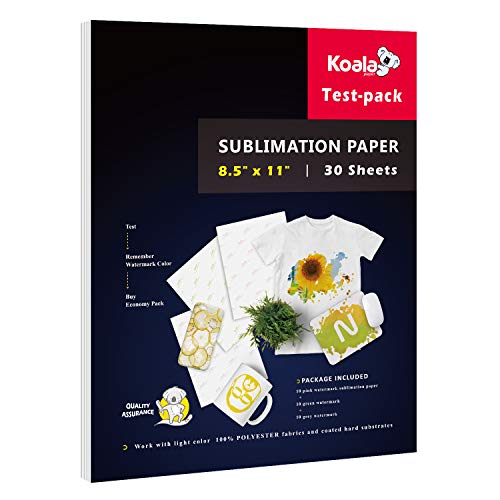 image for KOALA PAPER Koala Sublimation Paper 8.5x11 for Heat Transfer DIY gift 