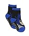 Batman Boy's 6 pack Socks with Grippers (2T-3T, Black/Multi)