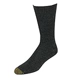 Gold Toe Men's Fluffies Soft Casual Socks (Pack of 3), Grey