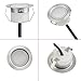 FVTLED Low Voltage Deck Lights Kit, 10 Pack of Φ1.77 Recessed LED Deck Lighting, Waterproof Outdoor Stair Lights In Ground Light for Garden,Yard,Patio,Step(Warm White)