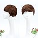 Short Wig for Women Cute Brown Short Pixie Wig Heat Resistant Synthetic Fake Hair Looks Natural Real Wigs