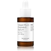 The Face Shop 8 Peptide Serum, Vegan Mucin for Hydrating & Firming, Anti Aging Serum for All Skin Types, Korean Skin Care, 30ml/1.01 fl. oz