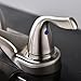 Best Brushed Nickel 2 Handle Brass Lavatory Vessel Bathroom Sink Faucet, Pop Up Lift Not Included.