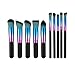 SMTSMT 10PCS Cosmetic Makeup Brush Brushes Set -Black