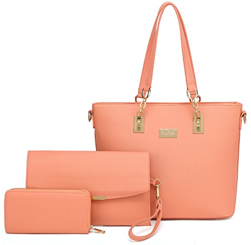 Women tote handbag + envelopes + wallet 3 piece set bag…