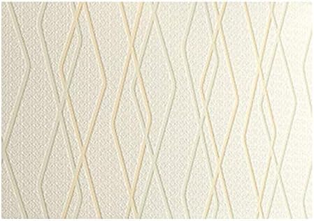 Wallpaper 3D Three-Dimensional Bump line Bedside Sofa Non-Woven Wallpaper Background Wall Light Yellow