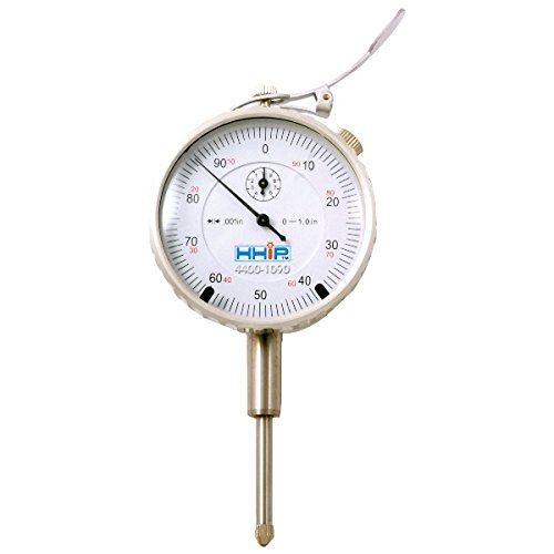 HHIP 44001090 1"Dial Indicator with Lifting Lever, 0100 Reading