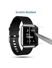 Fitbit Blaze Protector de visualización, JETech 2-Pack vidrio Vidrio Templado Premium Protector de visualización para Fitbit Blaze Smart Watch   0940