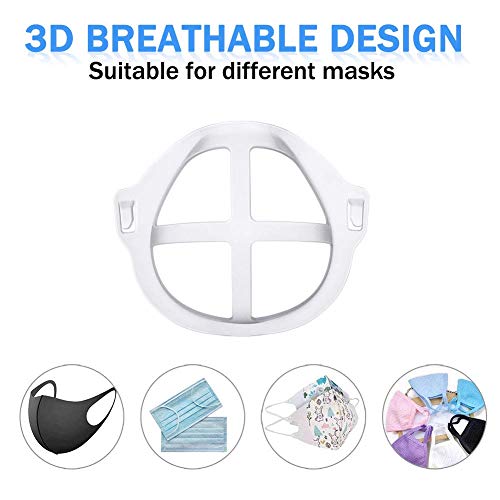 3D Mask Bracket (10Pcs) Face Mask Bracket Inner Support Frame Designed More Space - Plastic Bracket for Comfortable… - Image 3