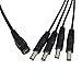 NeeKeons DC 1 Female to 4 Male Power Splitter Cable for CCTV