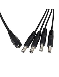 neekeons DC macho a hembra Cable divisor de potencia para CCTV