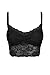 Bozzolo Women's Sheer Floral Lace Cropped Tank Top Bralette Adjustable Strap