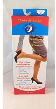 Pure Stride Professional Dress Orthotic Arch Supports Insoles (8-9)