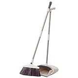 Rotatable Broom and Dustpan Set Dust pan and Broom Combo Artifact Standing Upright Foldable Set