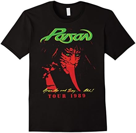 Mens Poison - Tour 1989 T-Shirt 2XL Black
