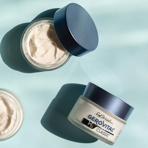 Gerovital H3 Classic Anti-Wrinkle Face Cream Very Moisturizing with Hyaluronic Acid and Vitamin E with High Restorative Power for Mature, Dry & Wrinkled Skin, 50ml