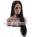 FUHSI Hair Virgin Hair Glueless Human Hair Lace Front Wig Brazilian Remy Straight Hair Wigs with Baby Hair For African Americans 130% Density Natural Color 24inch