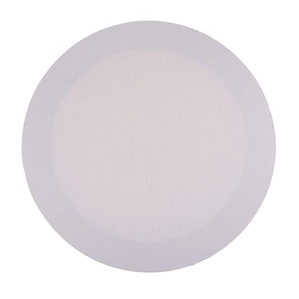 Fenteer Weißer Runder Leerer Leinwand Brett Holzrahmen Für Künstler Acrylmalerei - Weiß, 40 cm