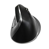 Ergonomic Mouse, Bodecin 5-Key 3-Gear Adjustable DPI 2.4GHz Wireless Vertical Healthy Rechargeable Optical Mice Come with USB Receiver(Black)
