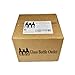 HGFLMR (12 Pack) 2 oz. Amber Boston Round with Black Poly Cone Cap