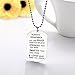 Udobuy® Stainless Steel Pendant Always Remember You are Braver Than You Believe Inspirational Letters Engraved Charm Necklace