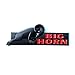 Sanucaraofo 1pc OEM Bighorn Emblem Big Horn Fender 3D Badge Replacement for 1500 2500 3500 badge Matte Black Red