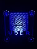 Uber OLD Logo Led Sign, Rideshare Led Sign,Car Sign with No Cord 4 suction cops