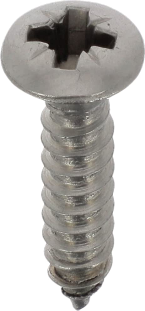 A4 Stainless Steel Countersunk Pozidrive Pan Head Screw 3.9 mm x 19 mm, DIN 7983, Pack of 20