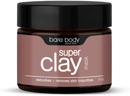 Bare Body Essentials Super clay Mask 50g | Detoxifies and Deep Pore Cleansing