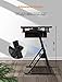 Kealive Drafting Table Height Adjustable Drawing Desk Tiltable Tabletop and Thick Padding Stool, Art Desk Storage Table 2 Drawers Side Board Reading, Writing, Drawing Art Craft Work Station