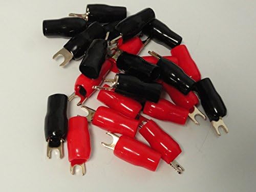 24 Pack 4 AWG Gauge 12V Car Truck Spade Connectors Connects